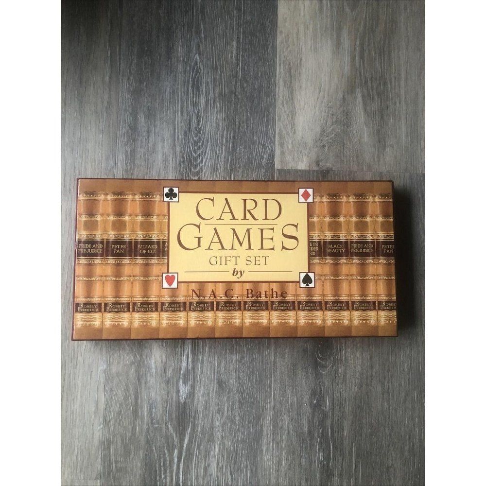 Card Games Gift Set by N. A. C. Bathe Book & New C